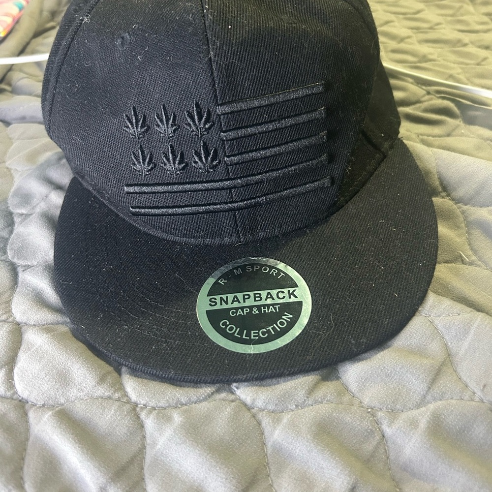 Black Snapback Cap